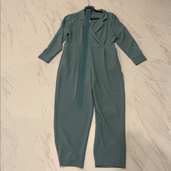 Zara Pants - Zara Teal Jumpsuit with Belt
